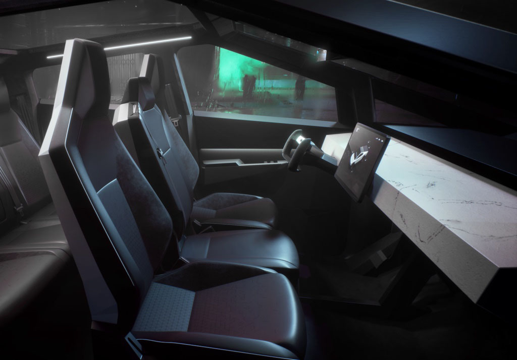 Tesla Cybertruck interior