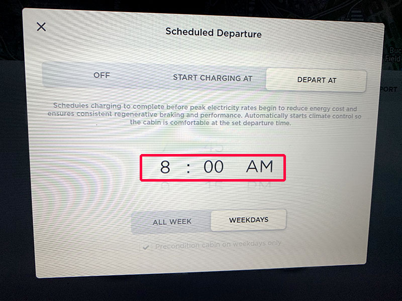 tesla model 3 scheduled charging