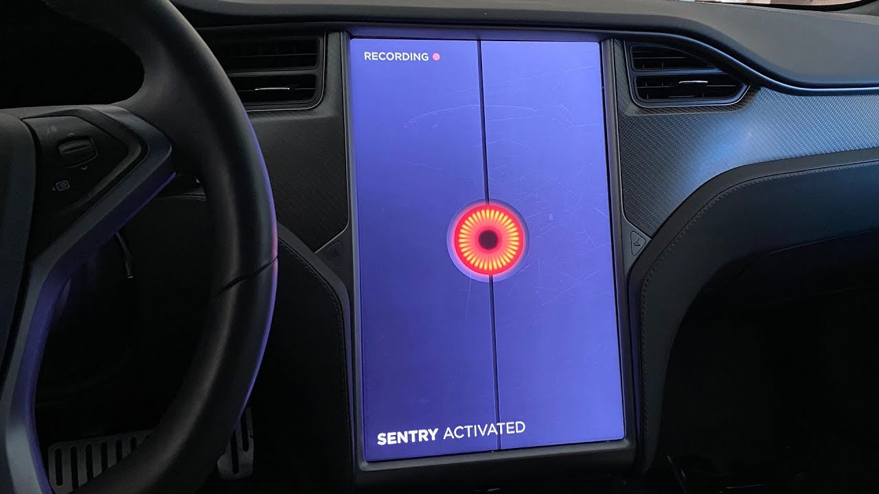 New Sentry Mode activated. Photo source: My Tesla Adventure