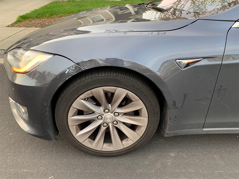 I Hit A Pole With My Tesla Model S Heres How Much It Cost