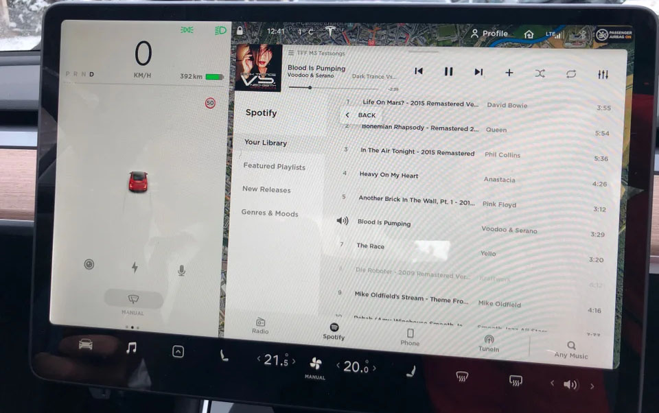 Tesla and Spotify