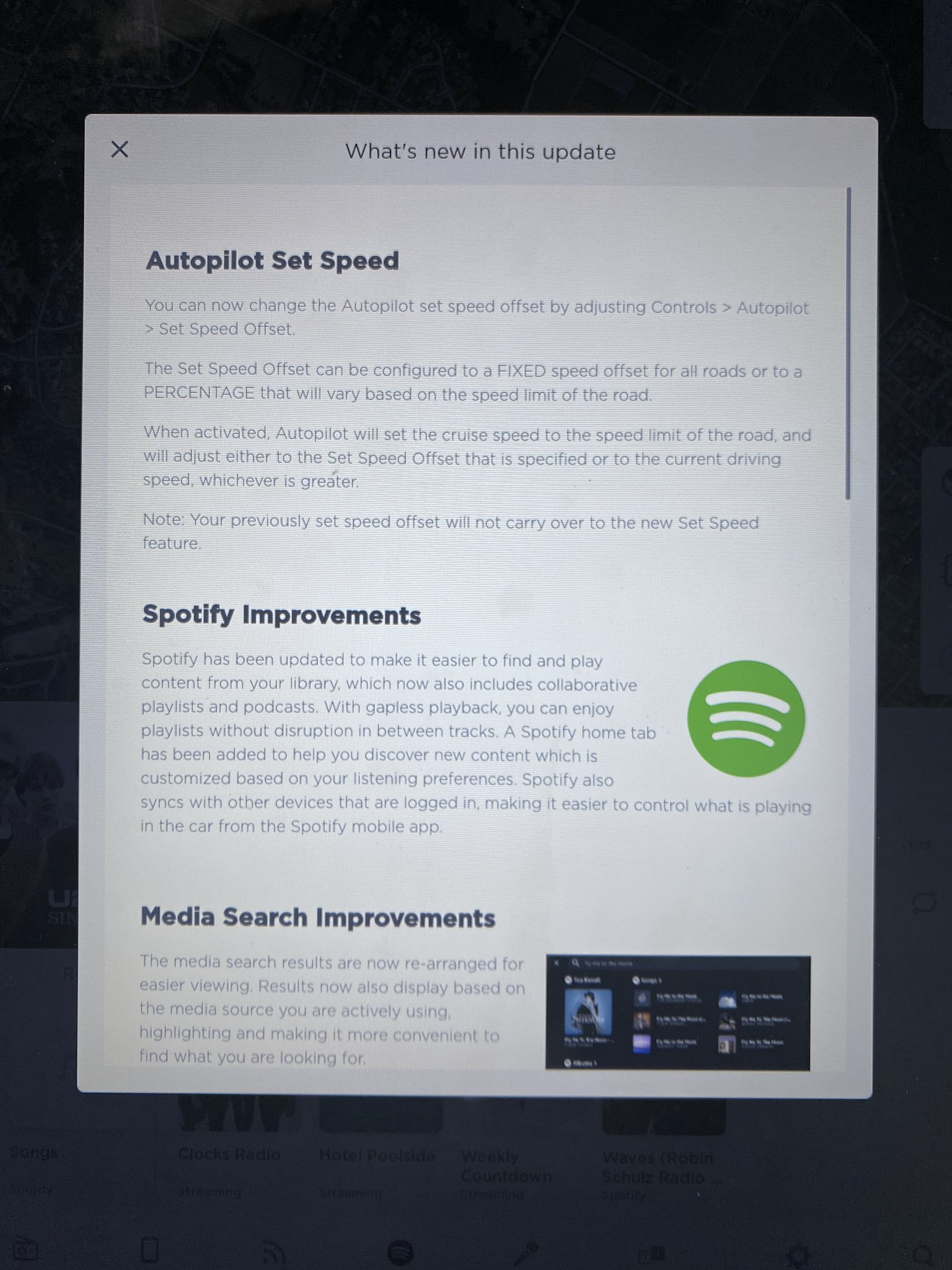 is spotify free on tesla model 3